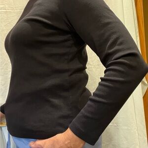 Christopher & Banks Black Cotton Top